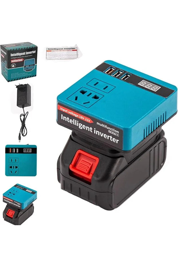 VoltMate Pro محمول مع بطارية ليثيوم 21 فولت إلى 220 فولت تيار متردد