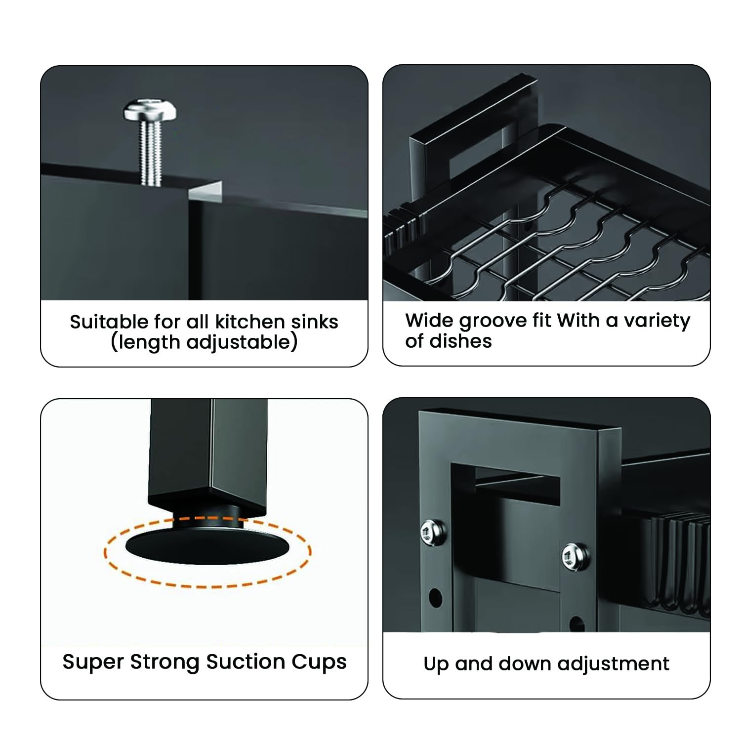 رف تجفيف ذو فاصل مزدوج