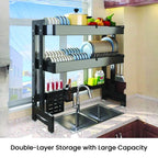 رف تجفيف ذو فاصل مزدوج