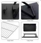 حامل شواية BlazeFold Pro® قابل للطي/حامل شواء قابل للطي