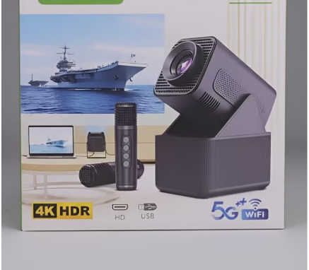 Soccer Bullet Projector HT31 Android 4K/360 Speaker/2 Mic(FIFA World cup 2026 Setup)