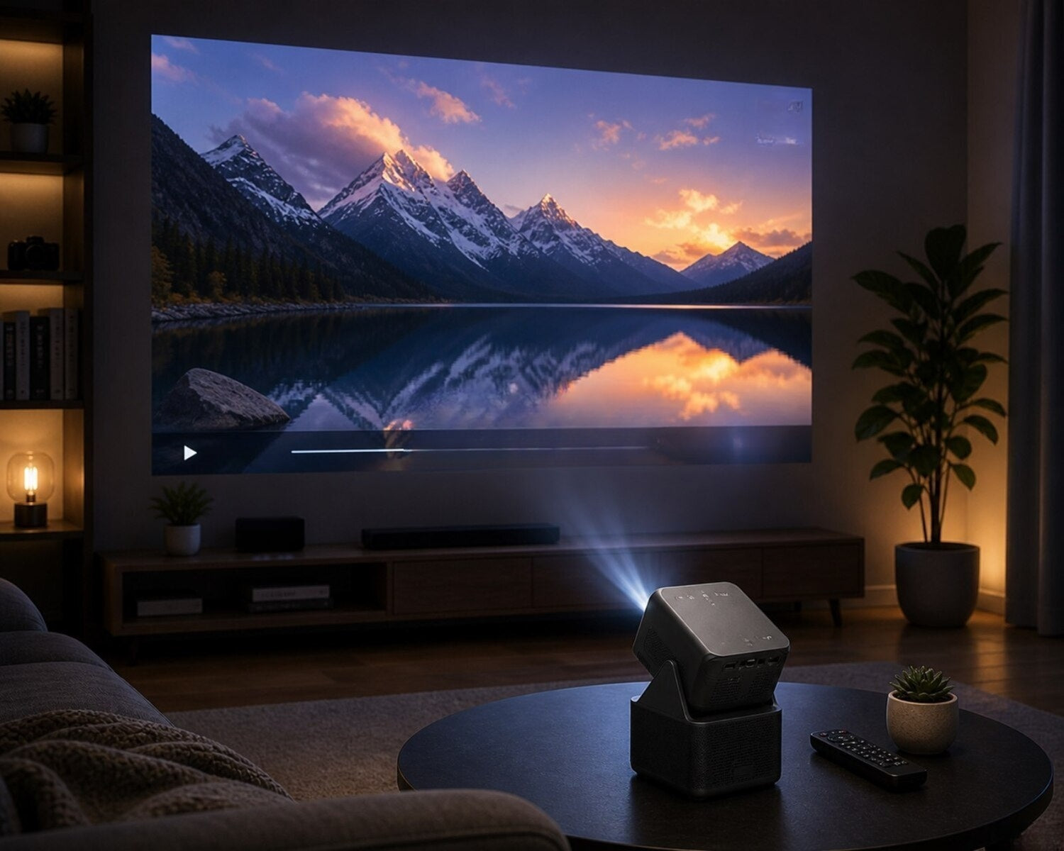Soccer Bullet Projector HT31 Android 4K/360 Speaker/2 Mic(FIFA World cup 2026 Setup)